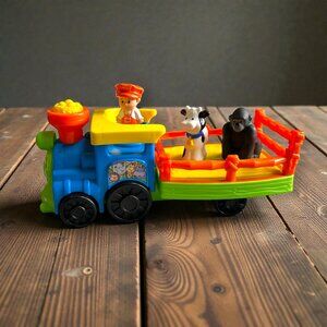 Fisher Price Little People Musical Choo Choo Zoo Train Conductor Animals TESTED